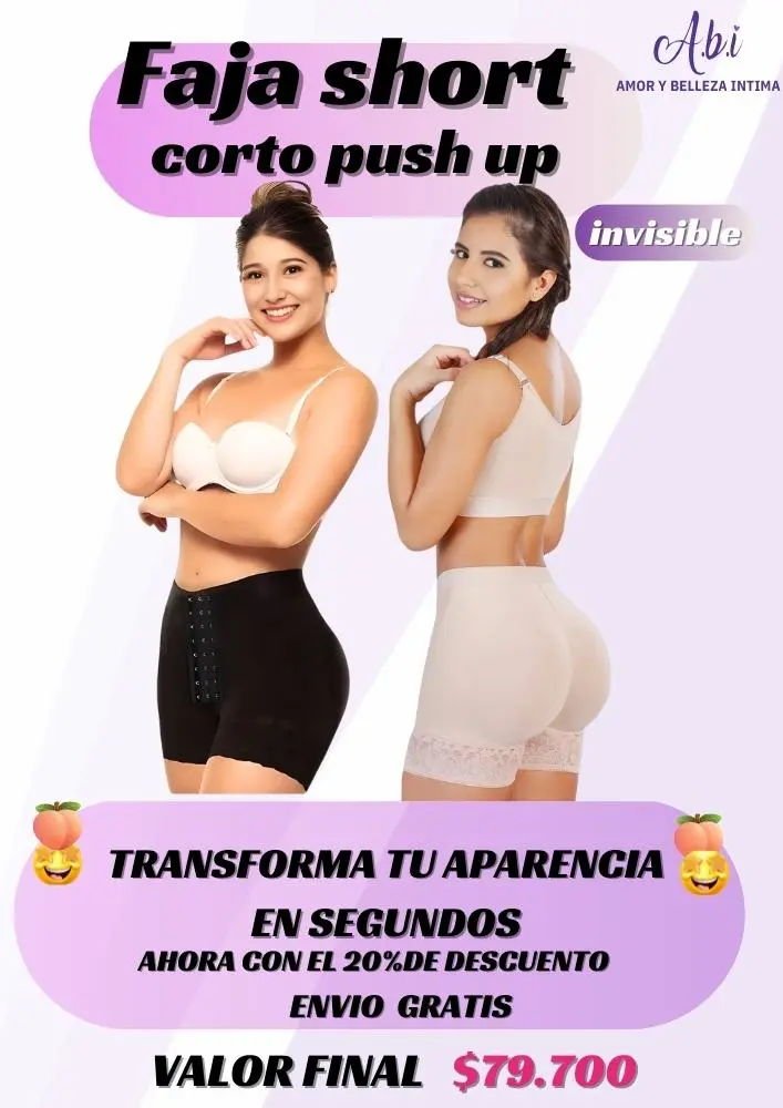 SHORT CORTO REALCE COLA INVISIBLE - abifajas.2